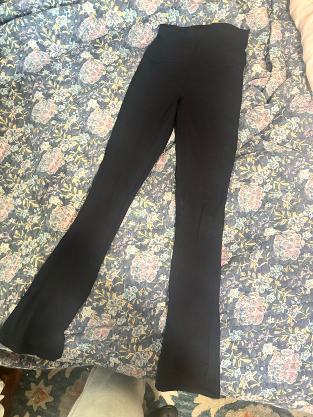 lululemon athletica Black Mini Flare Leggings